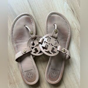 Tory Burch Beige Leather Sandals